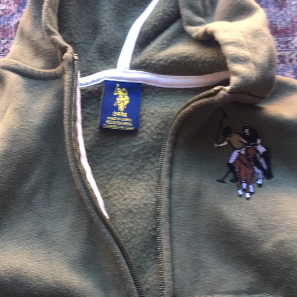 Boys youth zip up cotton jacket